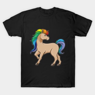 Horse with Rainbow Colors T-Shirt